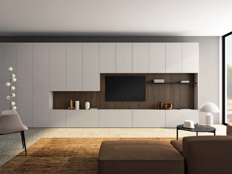 Armadio con ante battenti Blade 01 di Zanotti Mobili