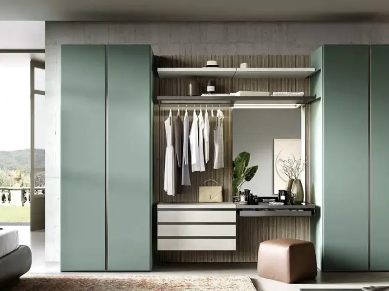 Armadio con ante battenti Utility Bora U457 di Moretti Compact Giorno Notte