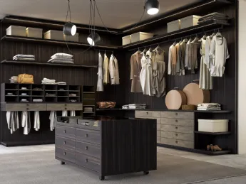 Cabina Armadio Nicchia Burnt Wood