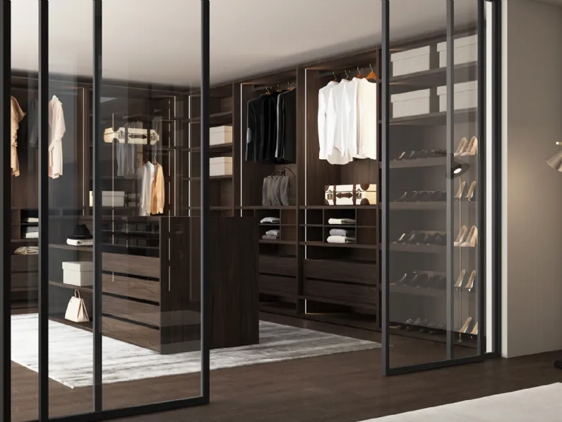 Cabina Armadio con Moduli a Giorno di Favero