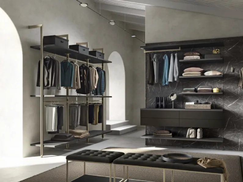 Cabina Armadio Cremagliera GH9030 di Abitare Mobilstella