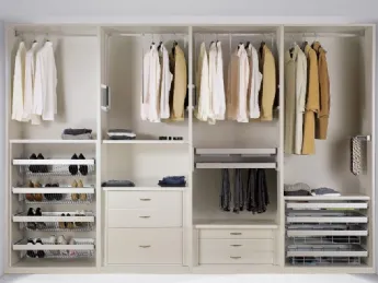Cabina Armadio in laccato Bianco