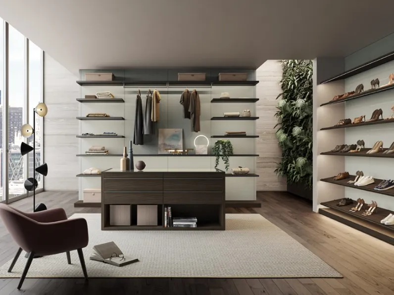 Cabina Armadio in vetro laccato lucido Infinity Gloss di Sangiorgio