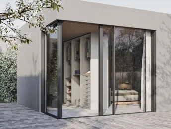 La cabina armadio N119 di Colombini Casa offre soluzioni sartoriali per l'organizzazione dei tuoi sp