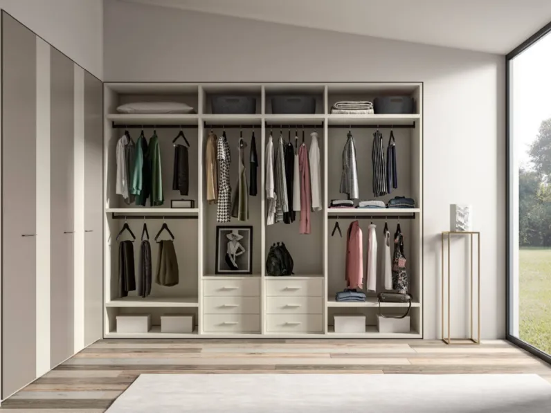 Cabina Armadio Power 35 in laccato Corda di Trentanove