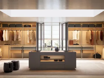 Cabina armadio Senzafine di Poliform: eleganza e funzionalità per il tuo spazio.