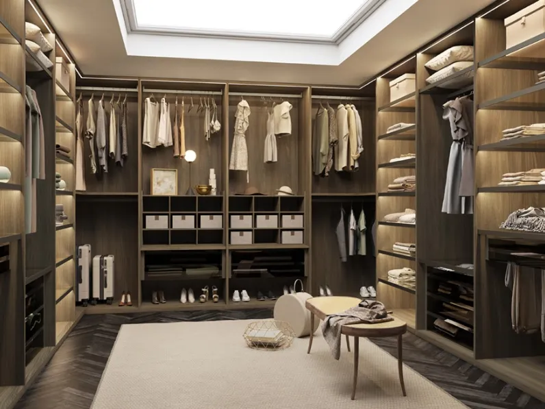 Cabina Armadio in finitura Tecnolegno Olmo Urbano Space di Sangiorgio