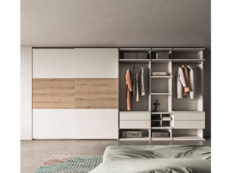 Cabina Armadio Weekend in melaminico e essenza legno di Mab