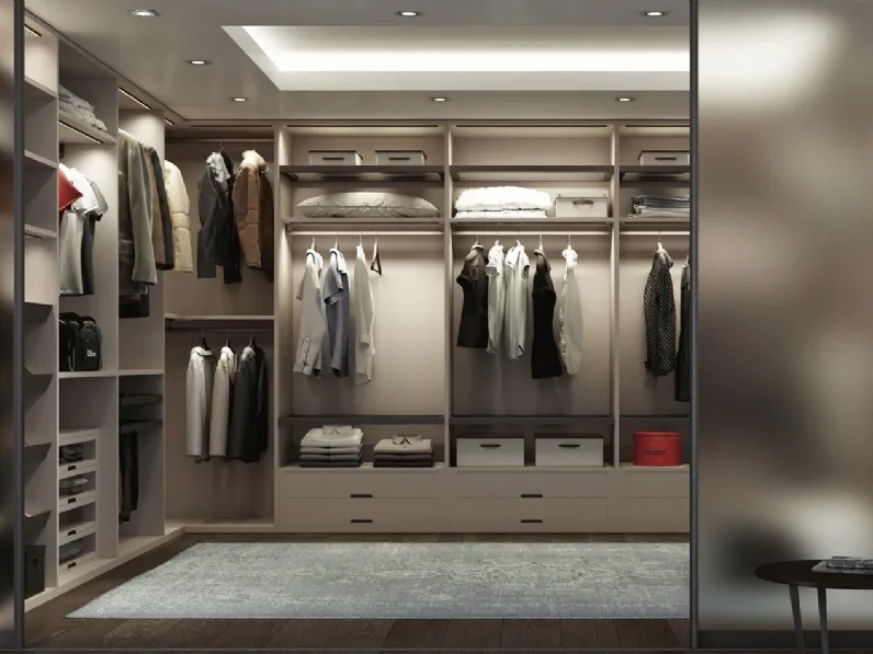 Cabina Armadio Strutturale Composizione 01 di Linegianser