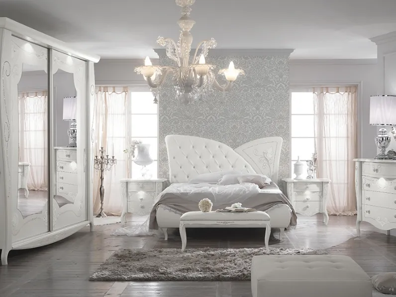 Armadio in laccato con specchi Chloè di Mobilificio AG