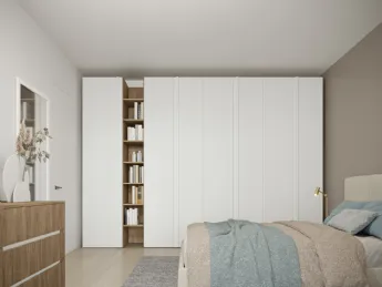 L'armadio Volo A003 di Colombini Casa è un'opera di design essenziale.