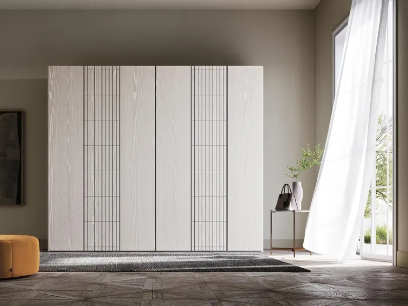 Armadio con ante battenti in legno Comp N21 di Mobilgam