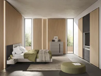 L'armadio Concreta N102 di Colombini Casa unisce design moderno e funzionalità d'uso quotidiano.
