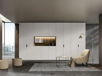 L'armadio Concreta W107 di Colombini Casa è un esempio di design essenziale e funzionale, perfetto p