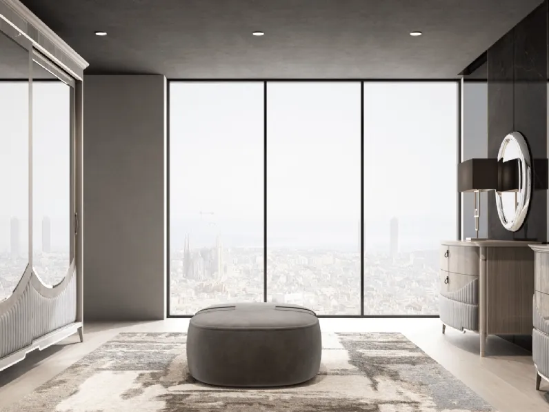 Armadio in legno con specchi Connery di Ghezzani