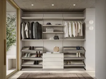 La cabina armadio Connex U101 di Colombini Casa è una soluzione elegante e funzionale per ottimizzar