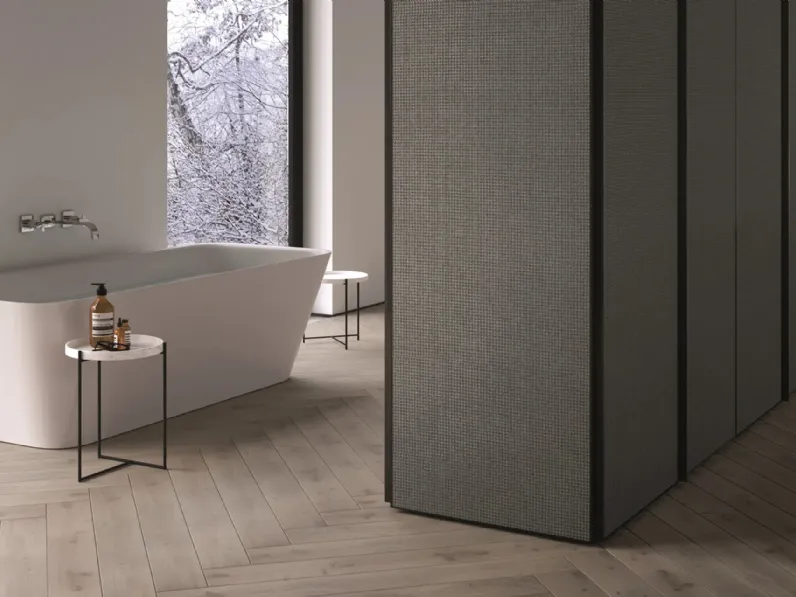 Armadio con anta battente Cover rivestito in tessuto di Erba