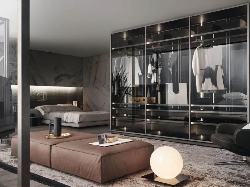 Armadio Cover Freestanding Vetro di Rimadesio