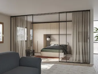 L'armadio Cutting N130 di Colombini Casa unisce design essenziale e funzionalità per ottimizzare ogn