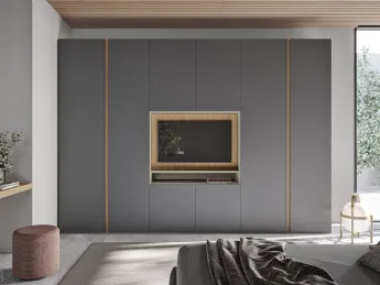 L'armadio Cutting Plus W108 di Colombini Casa unisce design contemporaneo e funzionalità.