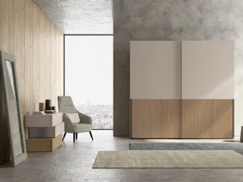 Armadio Cutting U113 di Colombini Casa: design architettonico per ambienti contemporanei.