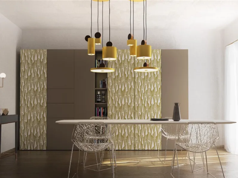 Armadio con ante battenti Alfabeto 08 di De Rosso