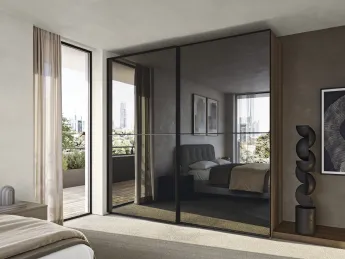 L'armadio Duo N104 di Colombini Casa unisce design contemporaneo e funzionalità, con linee essenzial