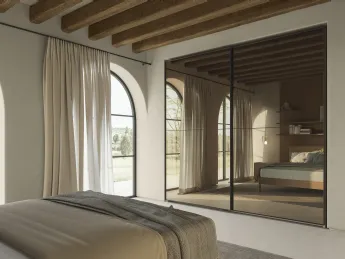 L'armadio Duo N109 di Colombini Casa unisce design essenziale e funzionalità per ottimizzare ogni sp