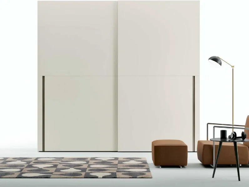 Armadio Ego Scorrevole laccato opaco Tortora di Archimede