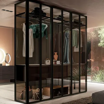 Armadio con ante battenti Elegant Glass di Kico