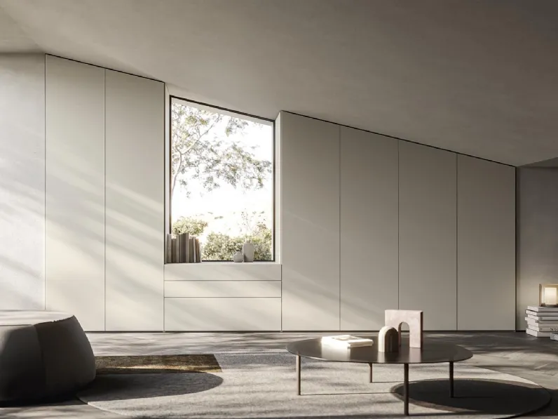 Armadio Even con ante battenti per mansarde di Alf Da Frè