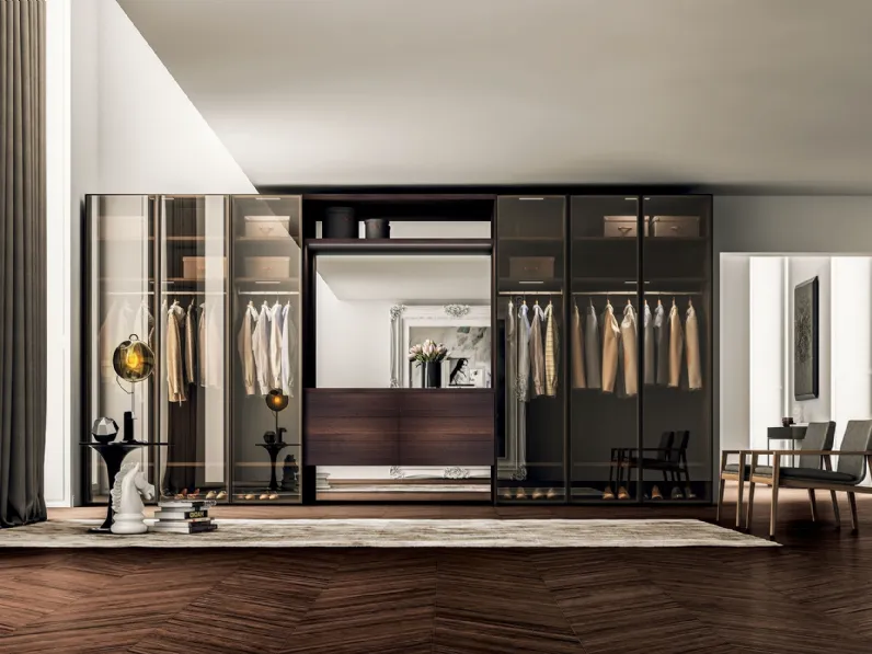 Armadio Battente Riquadro Trasparente in vetro di Fimes