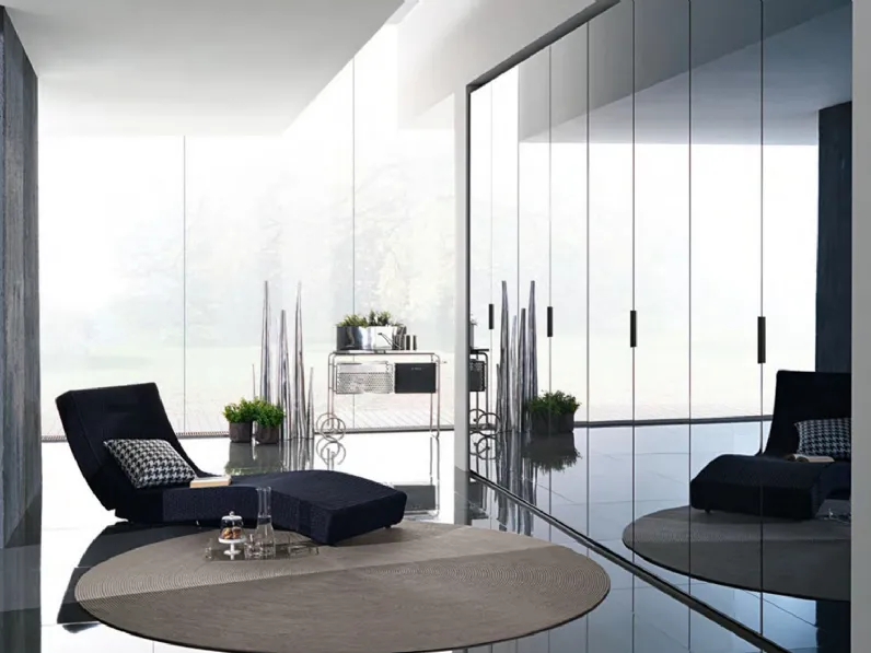 Armadio First con anta battente a specchio di Misuraemme