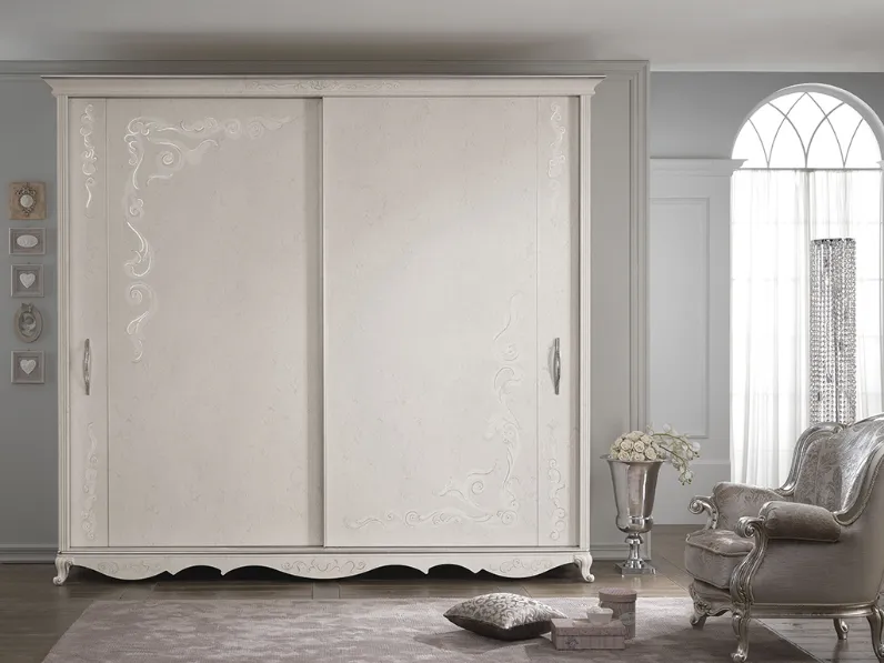 Armadio a 2 ante scorrevoli con decori floreali Flora di Mobilificio AG