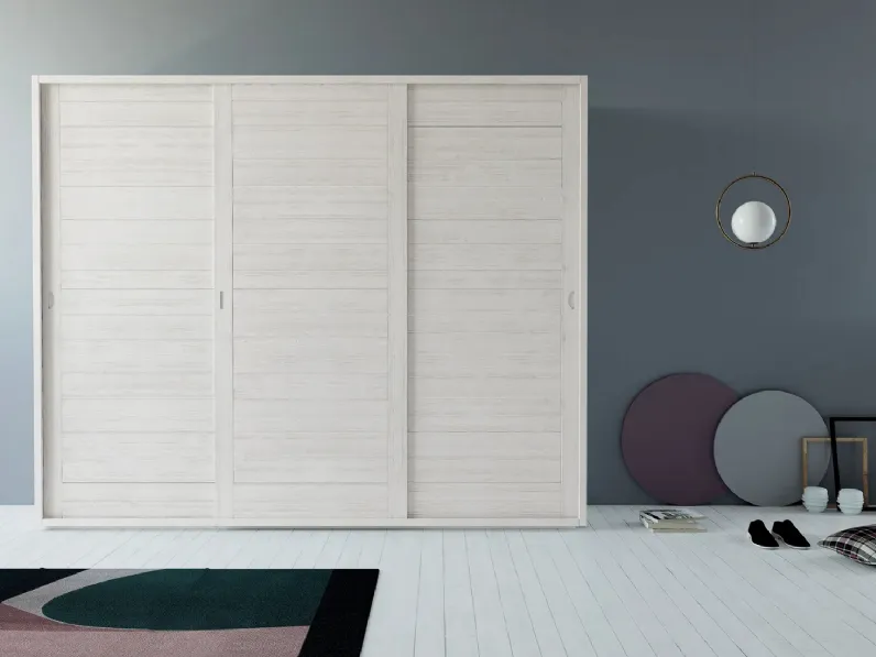 Armadio Frame con 3 ante scorrevoli in legno di Fratelli Mirandola