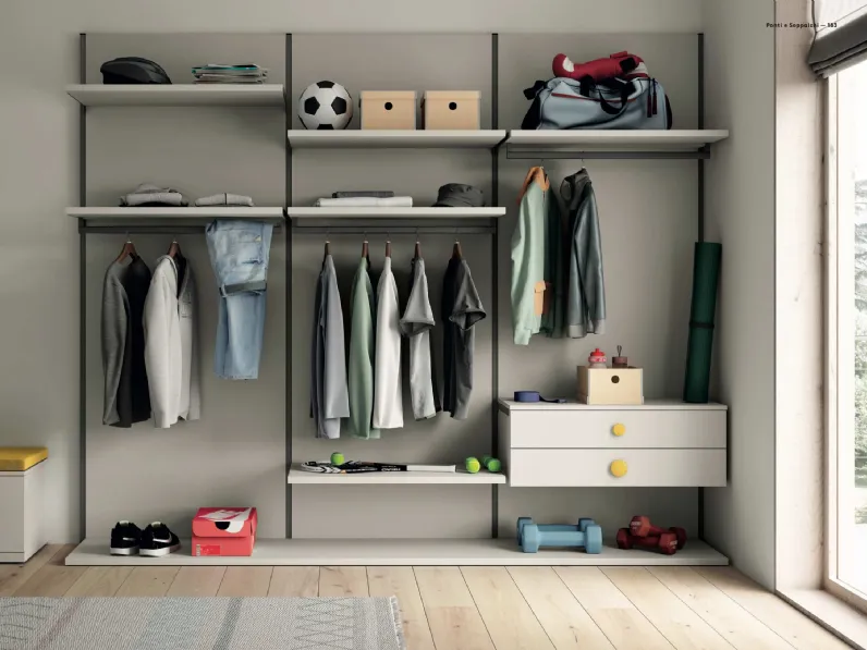 Cabina Armadio Fusion laccata di Spagnol Mobili