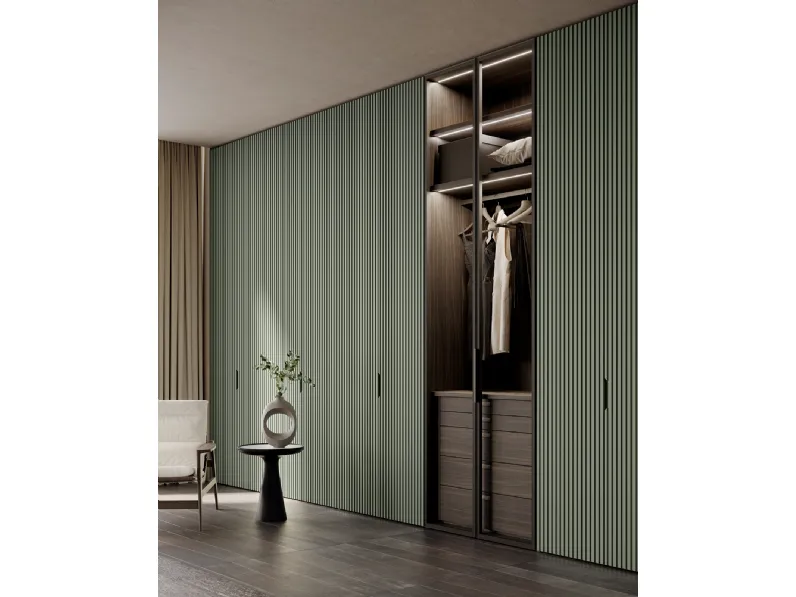 Armadio con ante battenti Gap in laccato Vischio di Olivieri