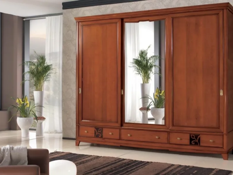 Armadio Giorgia art 3136 in Noce biondo di Padovani Mobili