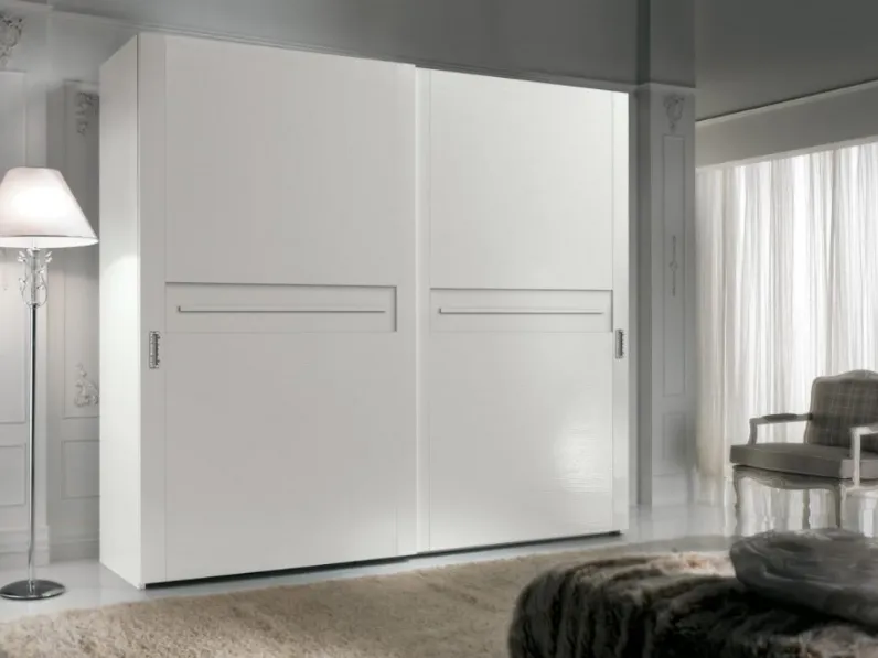 Armadio Giselle art 4227 in laccato Bianco di Padovani Mobili