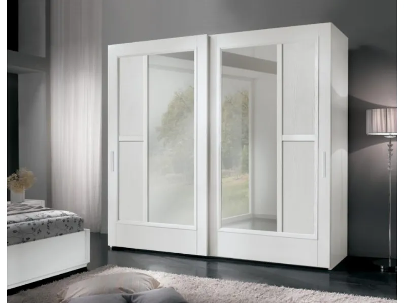 Armadio Giselle art 4240 in laccato Bianco di Padovani Mobili