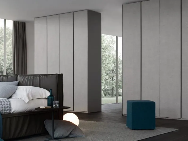 Armadio con ante battenti Glide Graytex di Giellesse