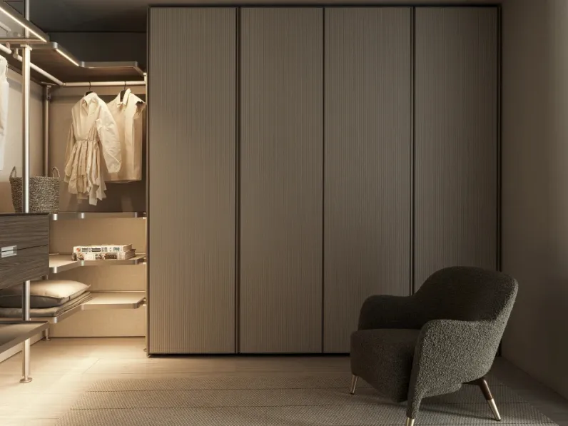 Cabina Armadio con ante battenti Gliss Master - Bamboo Door di Molteni & C
