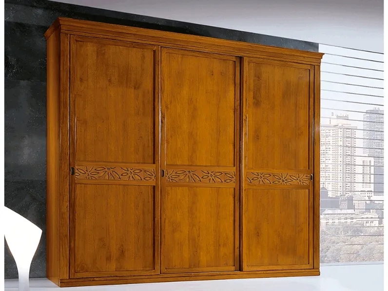 Armadio con ante scorrevoli I Petali in legno di Betamobili