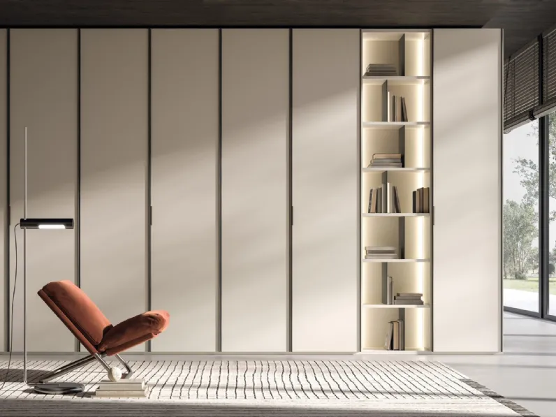 Armadio battente Kyoto Bianco di Tagliabue Mobili