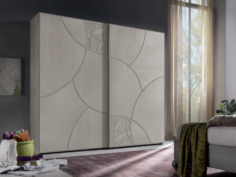 Armadio con ante scorrevoli Leaf di Betamobili