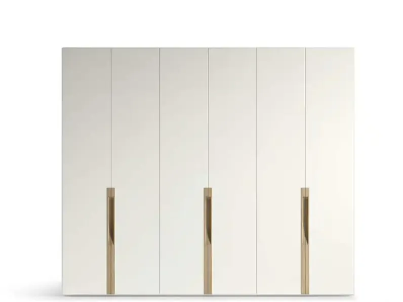 Armadio con ante battenti Libeccio B358 in nobilitato bianco di Moretti Compact Giorno Notte