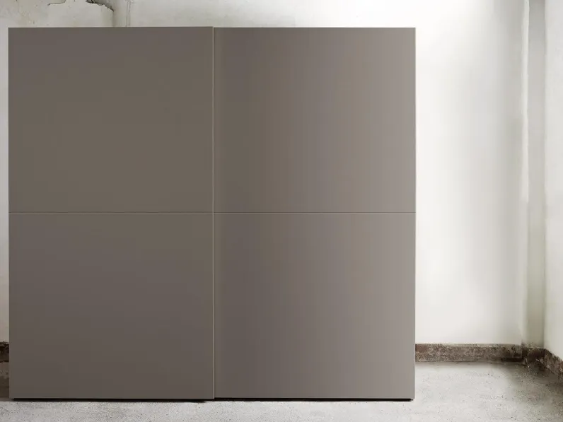 Armadio con ante scorrevoli Liscia 2 Settori di Murobianco