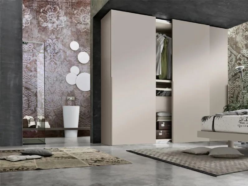 Armadio con ante scorrevoli Liscia di Murobianco