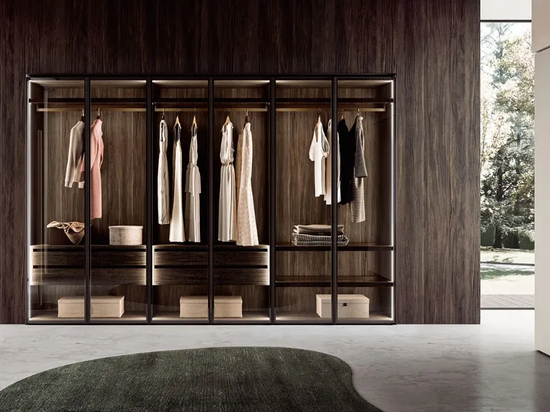 Armadio Loom anta battente di Cinquepuntozero