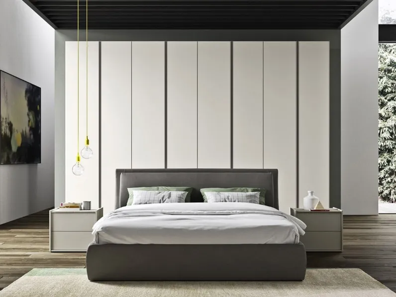 Armadio con ante battenti Alu in melaminico di Mab